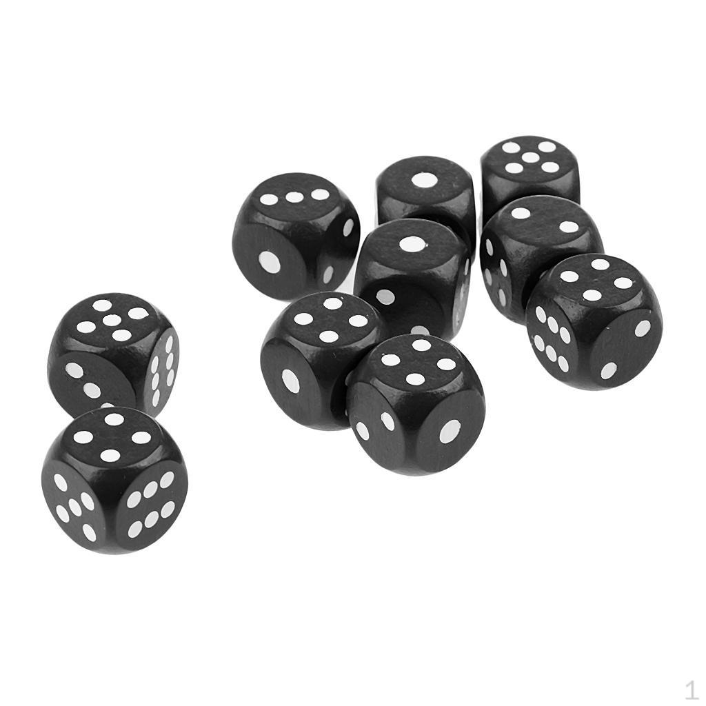 10 Sided Dices Spotted D6 Dies For DND Party Roleplay toys
