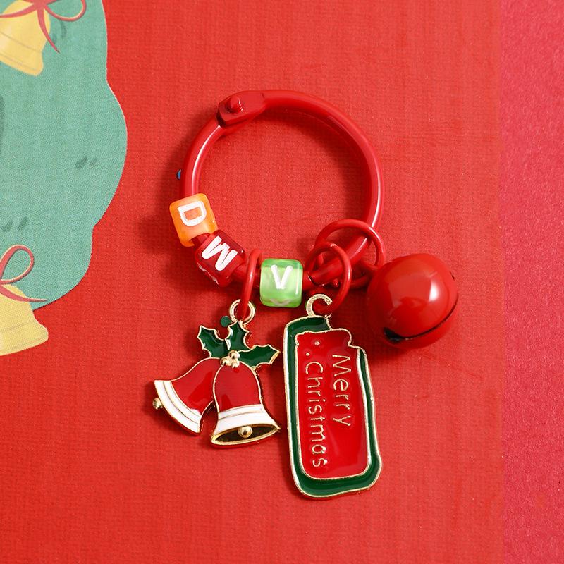 Authentic Plush Head-Tilt Christmas Keychain Decompression Doll - Small Pendant Ornament Gift