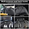 Durable ABS Car Seat Headrest Hook Auto Back Seat Organizer Hanger Handbag Clothes Bracket Car Universal Interior Accessories