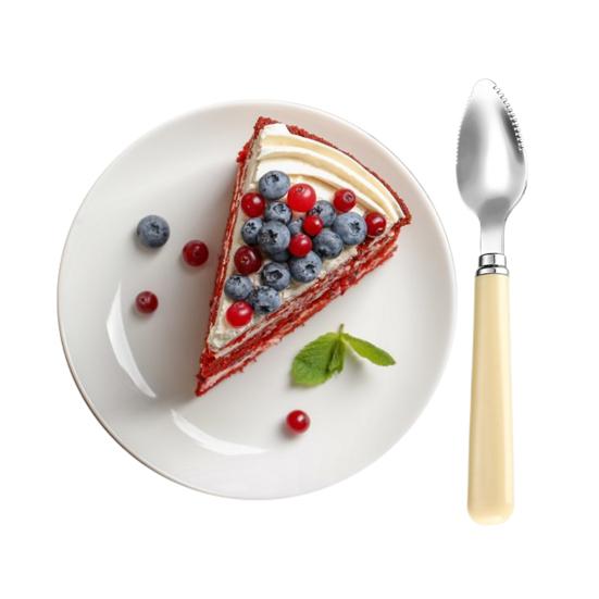 Esslöffel, Gabel, Fruchtpüreelöffel, Edelstahl, Kaffeerührlöffel, quadratischer Löffel, Küchengeschirr, Werkzeug, rostfrei, runder Suppenlöffel für Zuhause