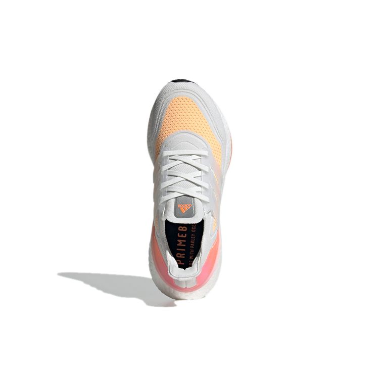 Adidas  UltraBoost 21 White Acid Orange Women Sneakers Crystal-White FY0400