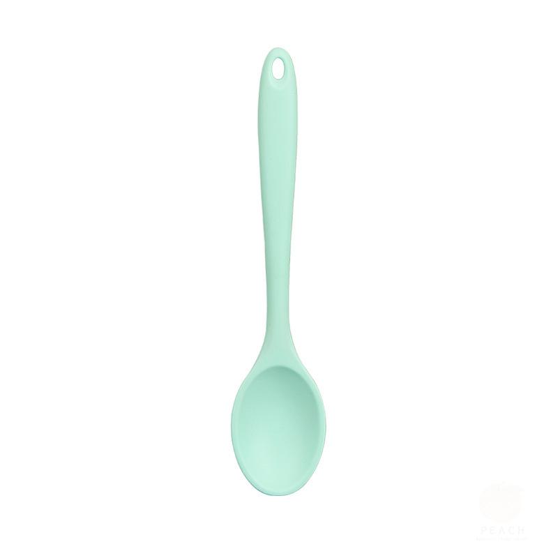 Long Handle Silicone Noodle Spoon Rice Salad Mixing Kitchen Teaspoon