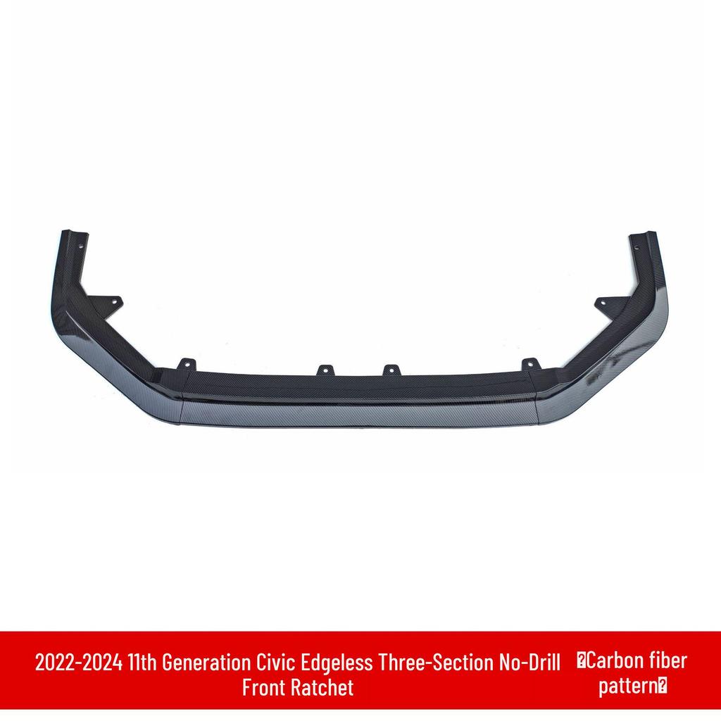 Honda Civic 2022 11th Gen: Upgraded Front Splitter, Rear Wing, Frameless Front Lip, Body Kit, & Rear Lip.