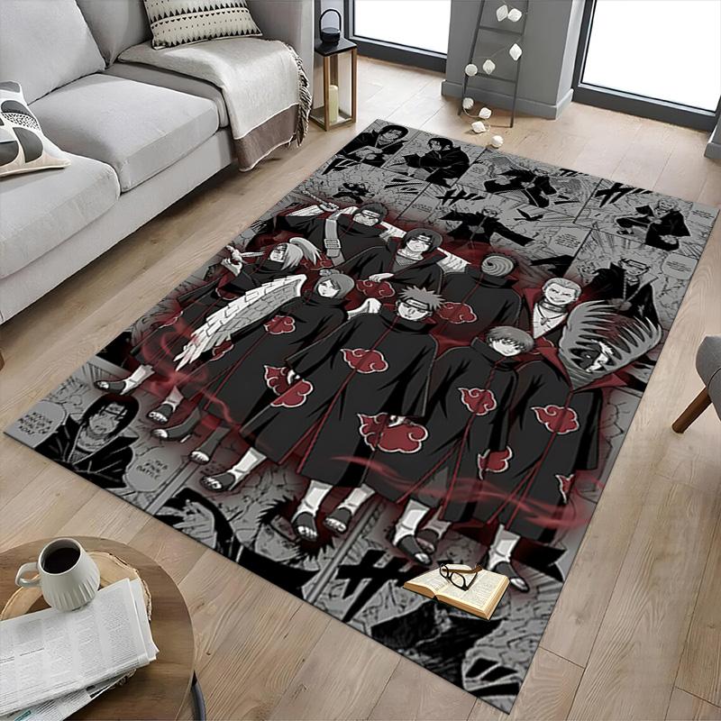 1pc Akatsuki Members Collage Carpet for Playroom Bedroom Living Room Sofa Home Decor,kids Game Area Rug Non-slip Floor Mat Y723123