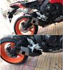1PC 51MM Inlet Real Carbon Fiber Motorcycle Pipe Muffler For R6 R1 CBR500 Z750