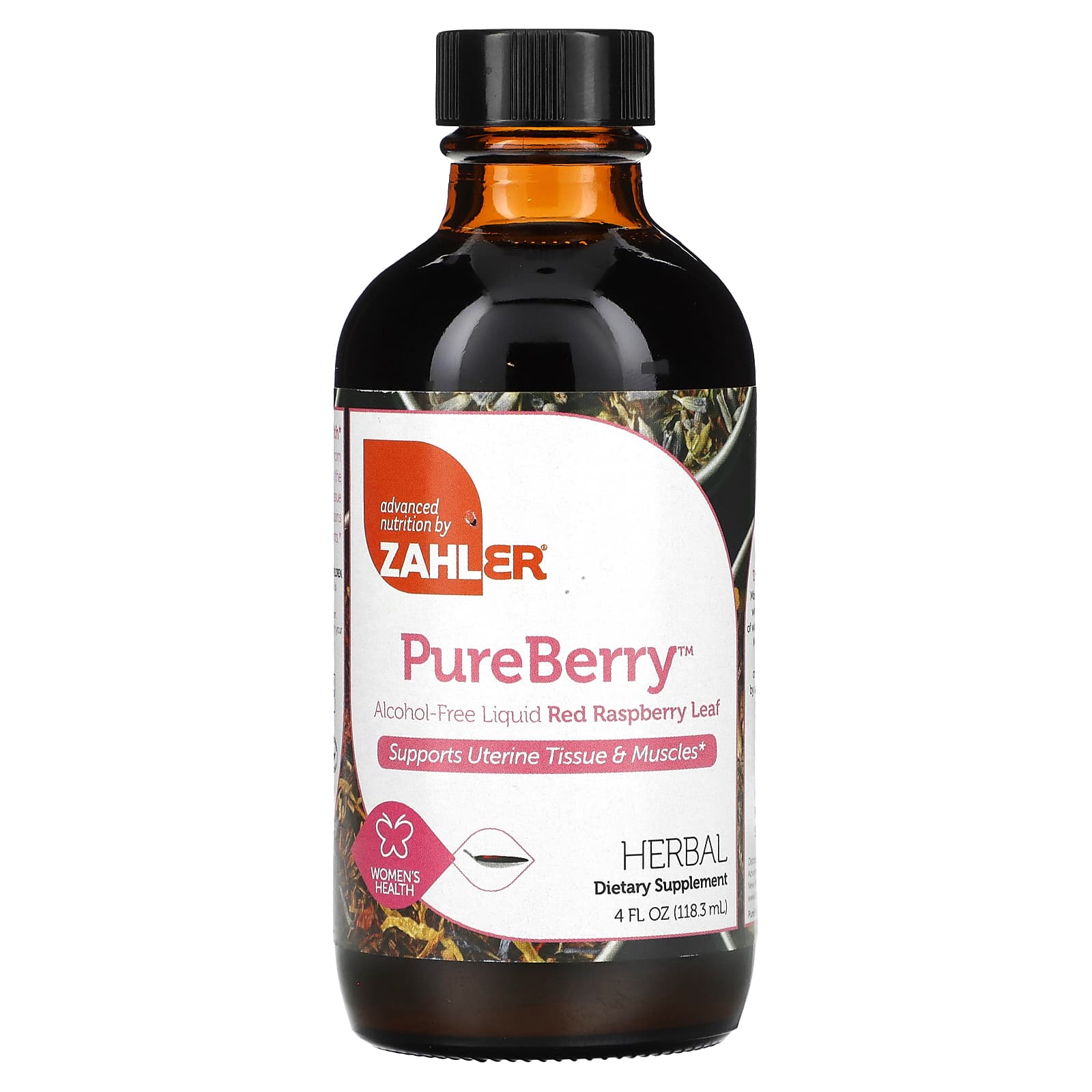 

Pureberry, Alcohol Free Liquid Red Raspberry Leaf, 118.3 Ml (4 Fl Oz)