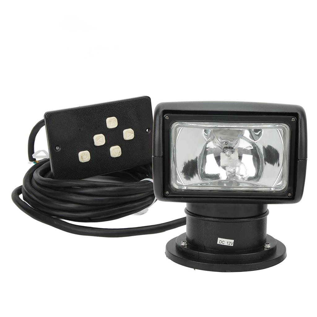 Remote Searchlight 100W 8.3A 320 Degree Rotation Waterproof Spotlight Universal Fit for Boat Yacht