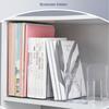 Bookend Portable Transparent Replacement 4 Compartment Organizing Study Dorm Desktop Textbook Bookends Holder Accessories