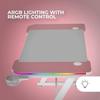 Bureau gaming - mars gaming - mgd-x120rgb - éclairage argb - surface en fibre de carbone - tapis xxl