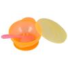 Baby Suction Bowl with Lid and Spoon Set Food Grade PP Machine Washable Baby Feeding Bowls