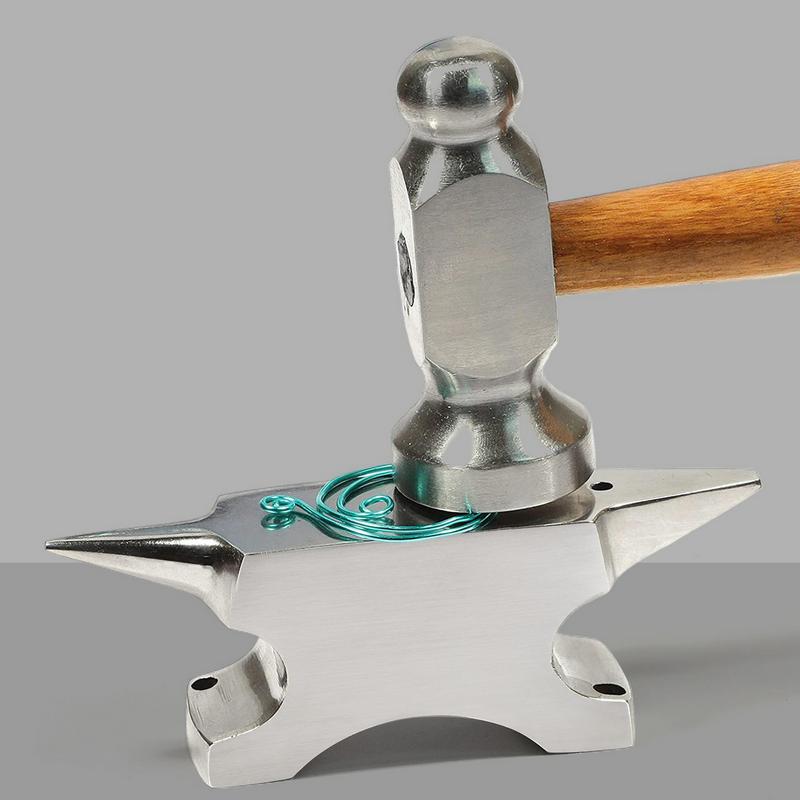 Double Ended Horn Anvil Double Ended Workbench Horn Anvil Stand Metal Forging Workbench Double-headed ox horn anvil