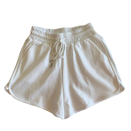 Sommer-Sport-Shorts für Damen, hohe Taille, atmungsaktiv, weites Bein, Hotpants mit Taschen für lässige Aktivkleidung