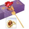 24K Gold Forever Rose Artificial Dipped Flower Valentine's Day Gift for Her Red