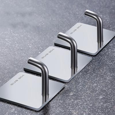 Modern Minimalist Wall Mounted Hooks Kitchen and Bathroom Stainless Steel Hooks