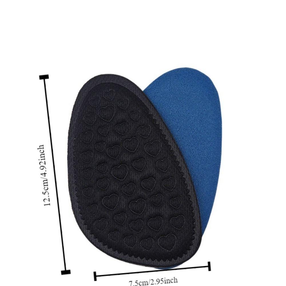 Soft Forefoot Pads Shoes Accessories Anti-Slip Comfortable Half Insoles Sweat-wicking Breathable Women Shoe Insoles Foot Care
