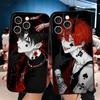 Devil Bad Boy Anime Style Soft Phone Case for iPhone 16 16E 17 Air 15 Pro Max 14 Plus 13 Mini 11 12 7 Black Cover Back Shell