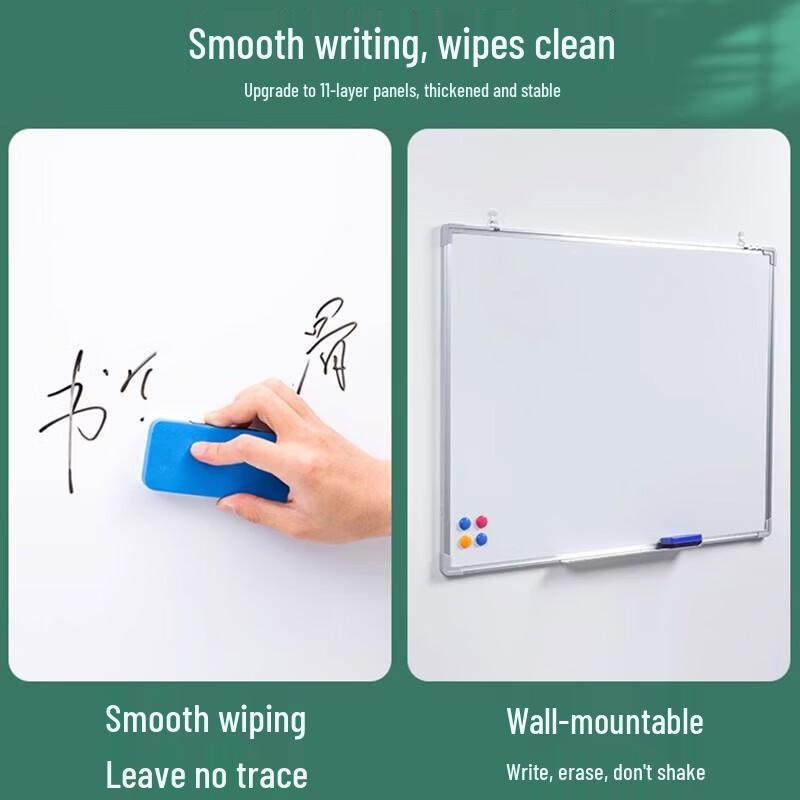 Magnetic Erasable Wall-Mounted Whiteboard