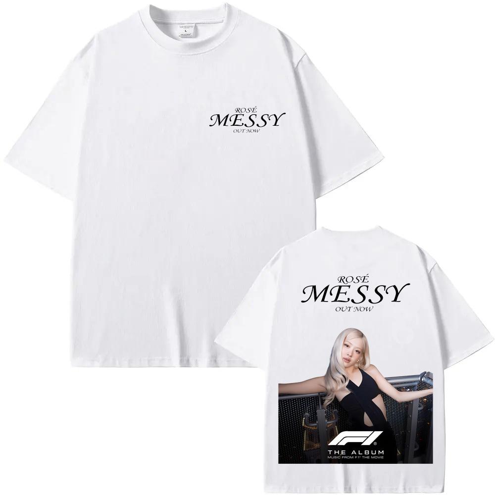 

РОЗА - Помятая футболка с принтом на спине Хип-хоп Хлопковая футболка с коротким рукавом Готическая Гранж футболка Ropa Летняя Футболка с круглым вырезом Женская/Мужская 4XL