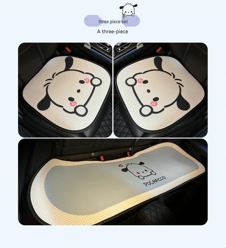 Perna Scaun Auto pentru Câini Pacha: Design Universal Desene Animate, Husă Semi-Wrap pentru Dame pentru Toate Sezoanele