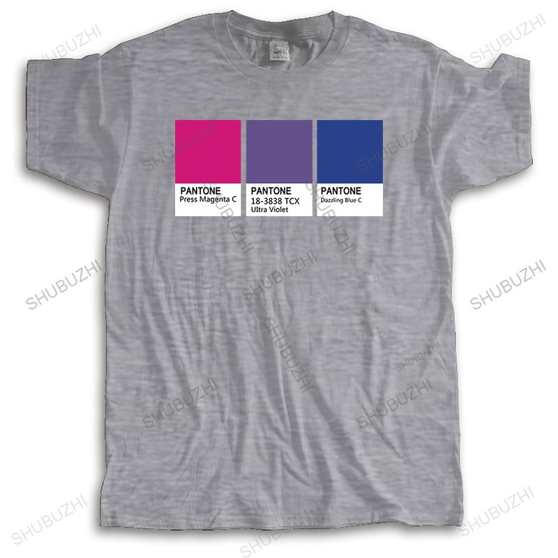

Men Summer Brand Tshirt Cotton loose cool Tee Shirt Lgbt Color Pantone Pallete Funny Top Mens casual streetwear T-shirt 4XL