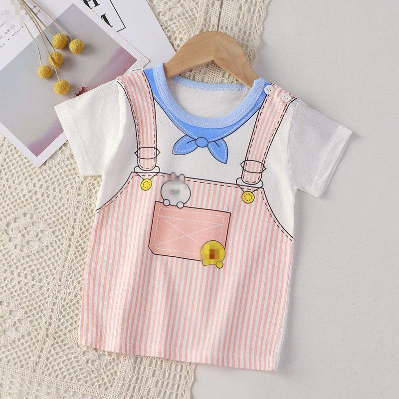 Summer Kids' Pure Cotton Short Sleeve T-shirt for Boys & Girls