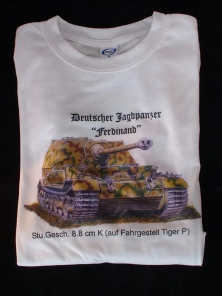 

Deutscher Elephant Ferdinand Jagdpanzer Tiger P Heavy Tank Destroyer TShirt Short Sleeve Casual 100 Cotton ONeck Men Tshirt 4XL