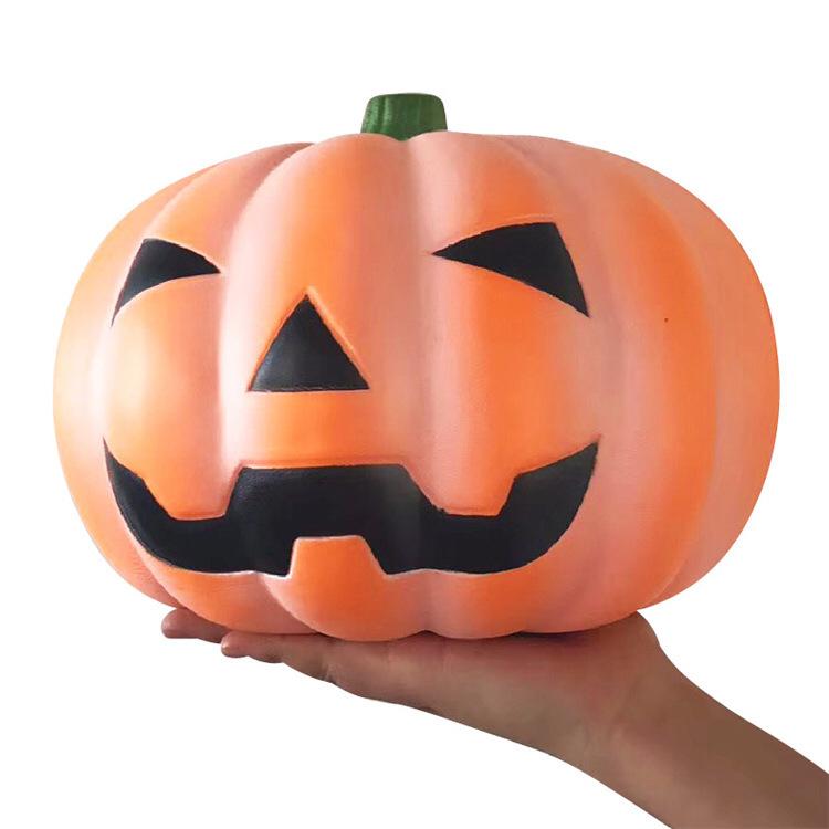 Großes langsames Rückprall-Kürbisspielzeug Halloween-Thema Stressabbau Weiches Quetsch-Dekor für Zuhause Büro Schule Party