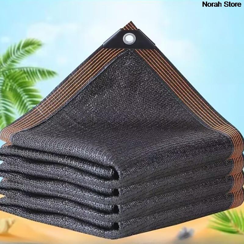 New 6PIN Black Sunshade Net Shading65~75% Plant Greenhouse Cover Mesh Fence Privacy Screen Garden Sun Shed Outdoor Anti-UV