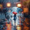 Yi Niao Dreamy Rain Love Serie Flugzeugbox Aufkleber für Kunst- und DIY-Tagebücher