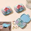 Mini 6 Grid Diamond Painting Pill Case Classification Storage Moisture-proof Pill Dispenser Portable Drug Storage Box