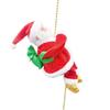 Santa Claus Electric Climbing Ladder Toy - Christmas Gift Beads for Chimney and Tree Decoration.