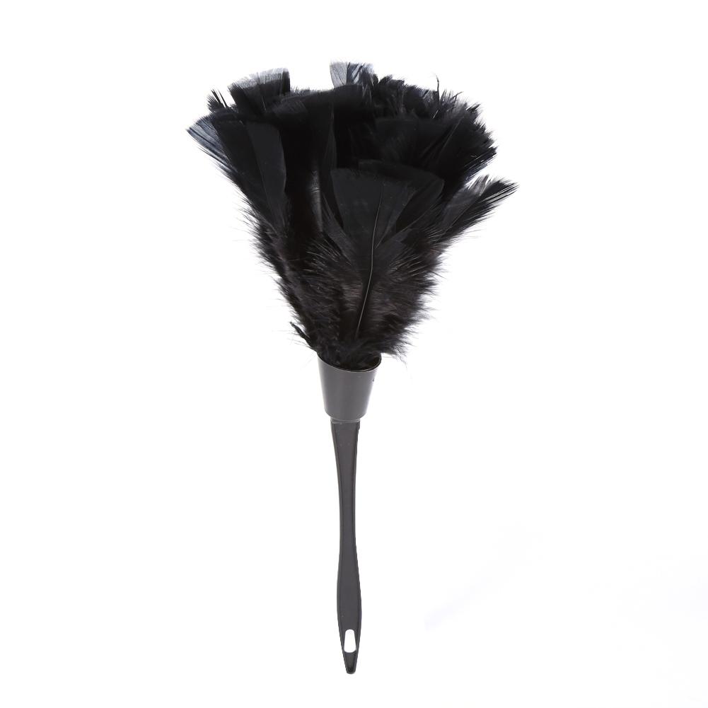 Soft Turkey   Duster Brush With Black Handle Home Furniture Car Cleaning Tools (Black)