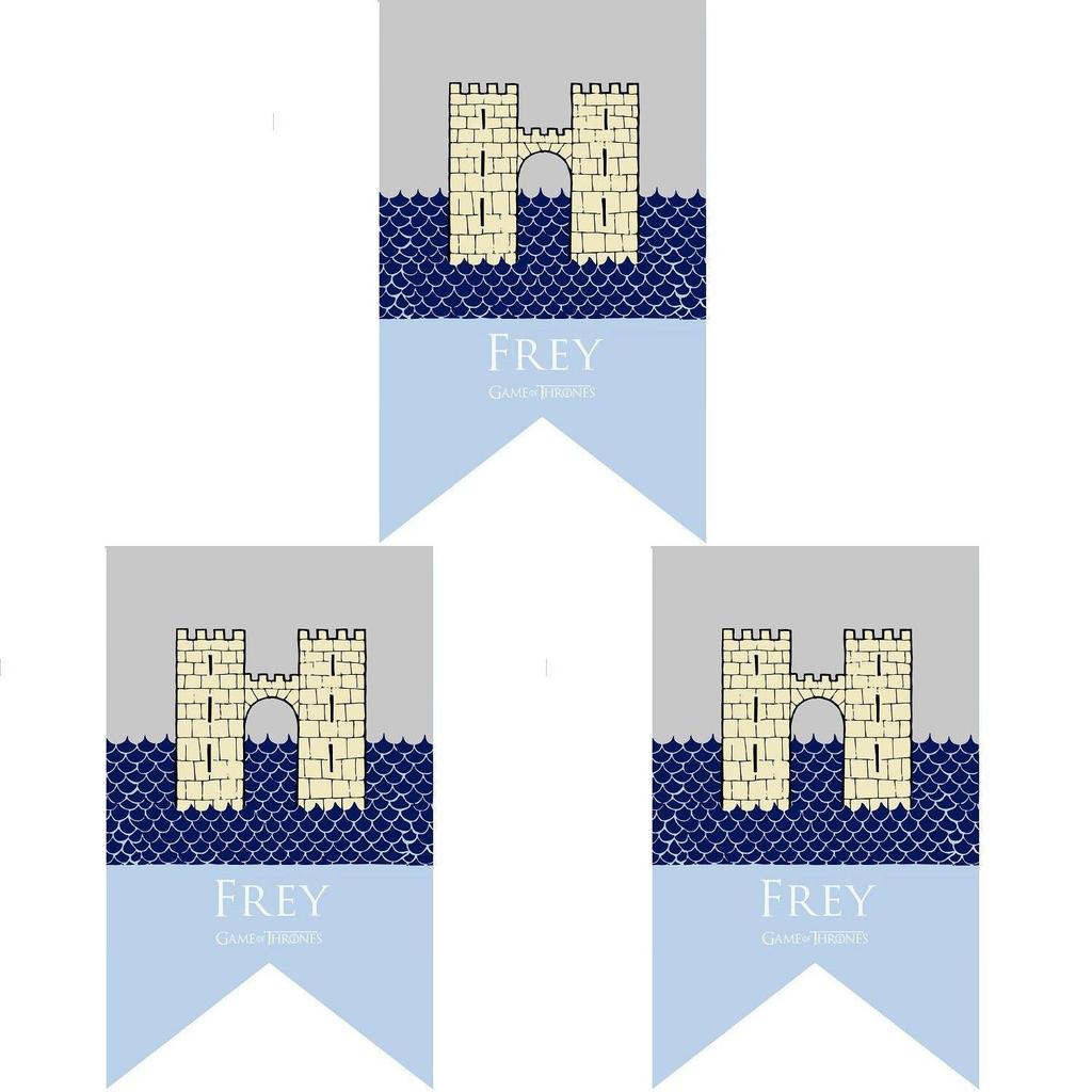 Bandeira Banner de Game of Thrones com Tecido de Poliéster para Decoração de Quarto Temático