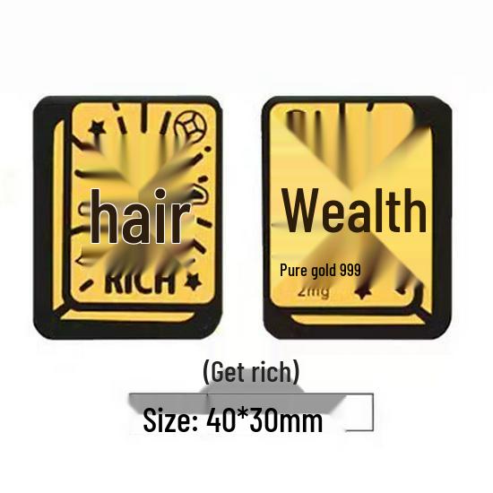 999 Pure Gold Treasure Chest Phone Sticker - Princess New Year Wealth Stickers Gift