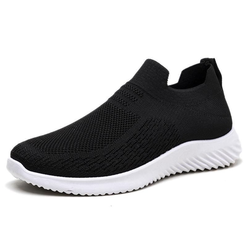 Men's Summer Fly Knit Mesh Sneakers, Breathable Versatile Trendy Athletic Casual Shoes for Teens & Adults