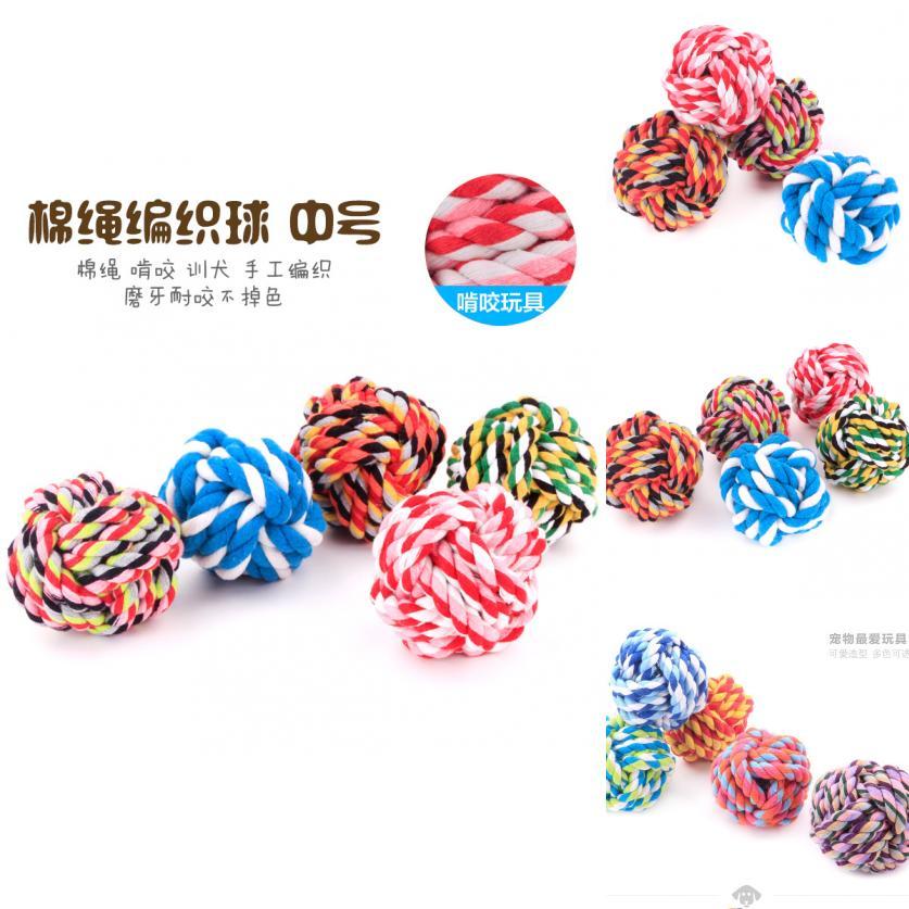 Haustier Baumwollseil Ball Spielzeug 7cm Mittlere Größe Langlebig Und Unterhaltsam