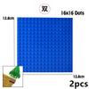 DO-IT-YOURSELF Constructing Blocks Bricks 16*16 Dots Assemblage Construction Toys Double-sided Baseplates 2PCS 16x16 Works With Featuring 91405