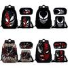 Venom Kids School Backpack Lunch Bag Pencil Case Threepiece Set For Children