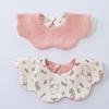Double-Sided Waterproof Cotton Baby Bib - 360° Rotating, Breathable Gauze Saliva Towel