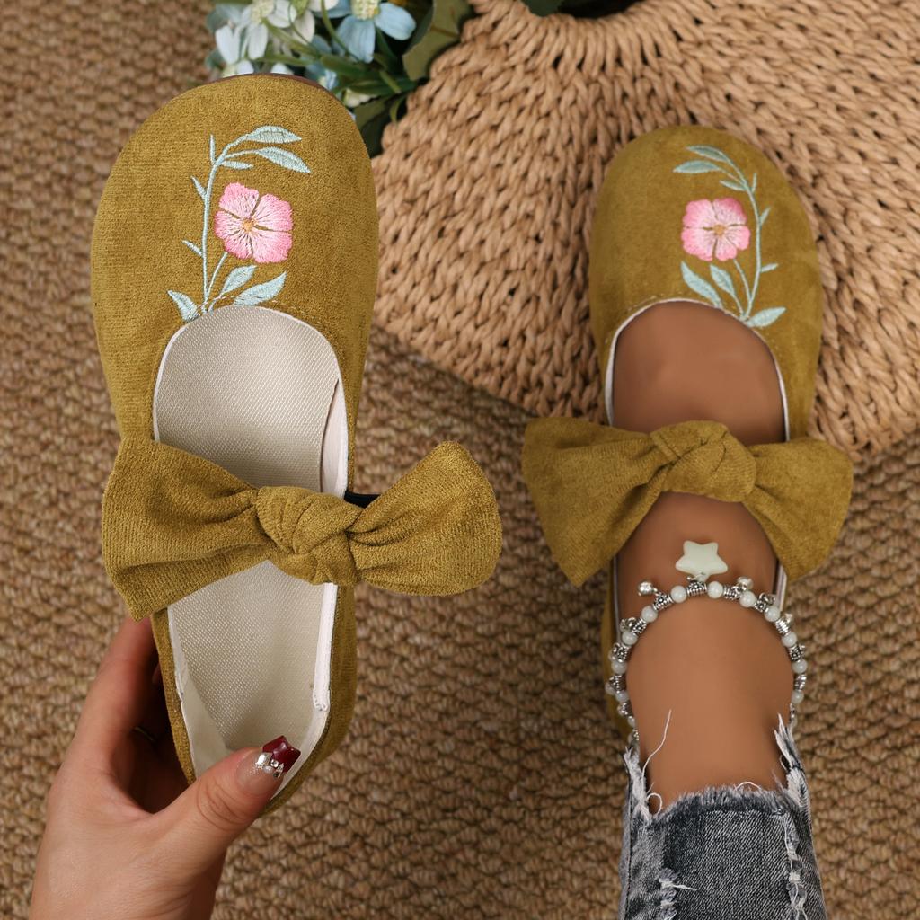 Women Flats 2026 New Ballet Flat Mary Jane Shoes Women Trend Solid Color Fabric Elegant Loafers Shoes for Women Zapatos De Mujer