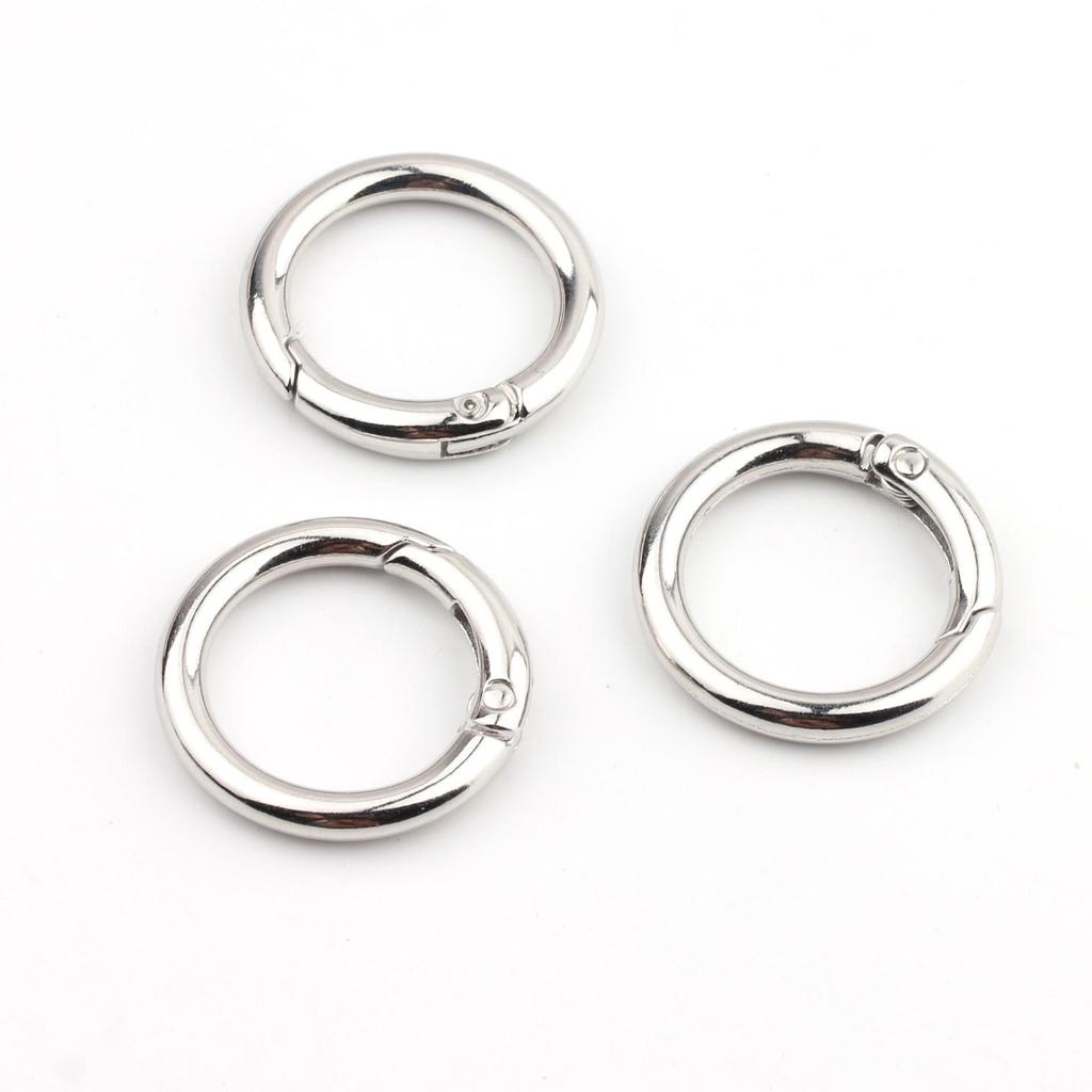 Colorful Zinc Alloy Spring Ring Clasp for DIY Jewelry & Handbag Accessories