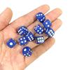 100 Piece 10Mm Acrylic Square Point Dice Puzzle Gaming 6 Sided Dice Diy Game Accessory Decider Birthday Parties Blackwhite Cube