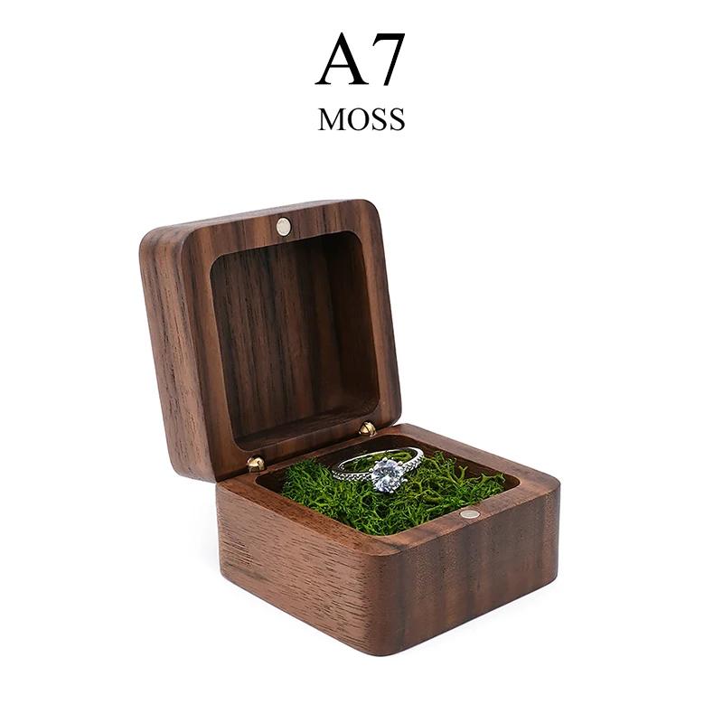 Scatola Gioielli Lussuosa in Legno Scatola Anelli Nuziali Scatola per Anelli Orecchini Scatola Organizzatore Gioielli Scatola Confezione Regalo Gioielli Pacchetto Braccialetti