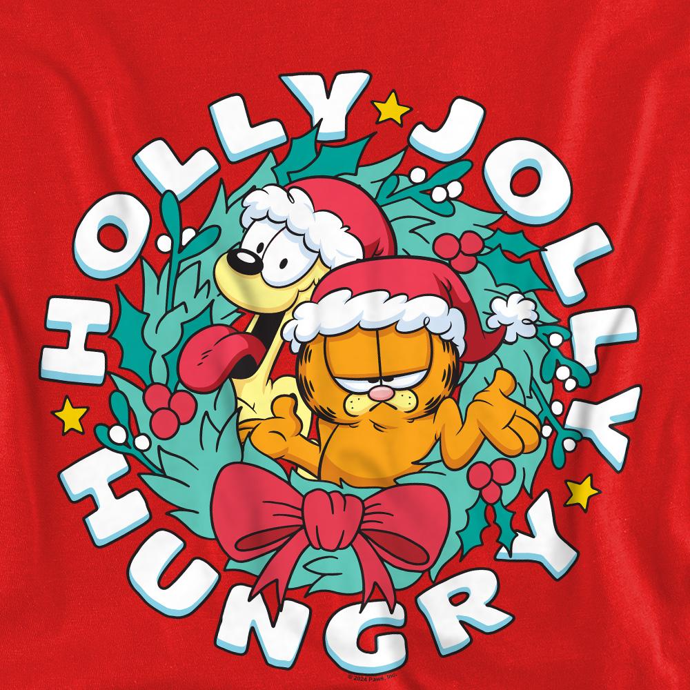 Garfield Unisex Vuxen Holly Jolly Hungry Odie Jul Sweatshirt