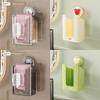 Wall Hanging Suction Tissue Storage Container With Open Top For Home Use