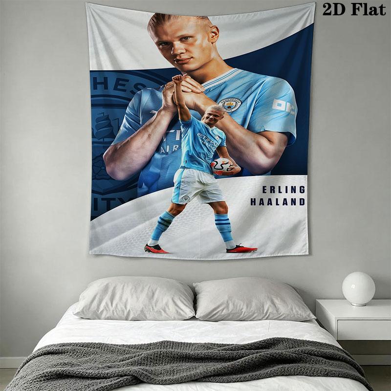 Erling Braut Haaland Wall Hanging Printed Fabric Blanket Decorative Tapestries for Bedroom Living Room Home Decor