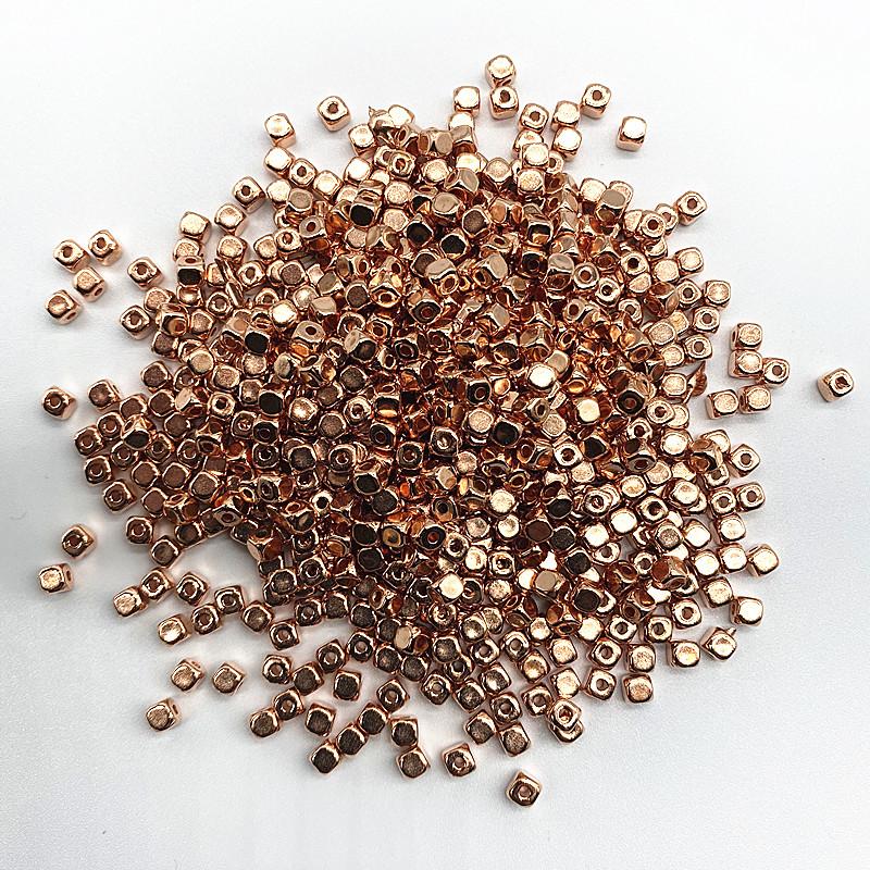 New 200pcs 3mm 4mm MiNi CCB Square Seed Spacer Beads for Jewelry Making DIY Accessories