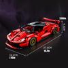 2026 MOC Technical City Red Racing Car Hypercar Model Building Blocks DIY Supercar Brick Puzzle Toys  Adult Birthday Gifts