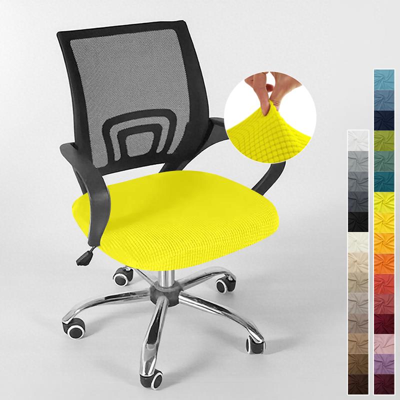 Cover For Computer Chair With Armrests Knitted Jacquard Cover For Swivel Office Chair Jacquard Seat Cover Computer Chairs
