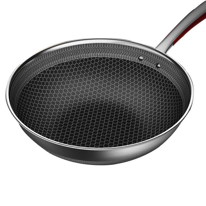 Kobach 316L Double-Sided Honeycomb Wok